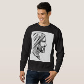 "ALL HAIL KING JESUS BLACK SWEATSHIRT (Voorkant volledig)
