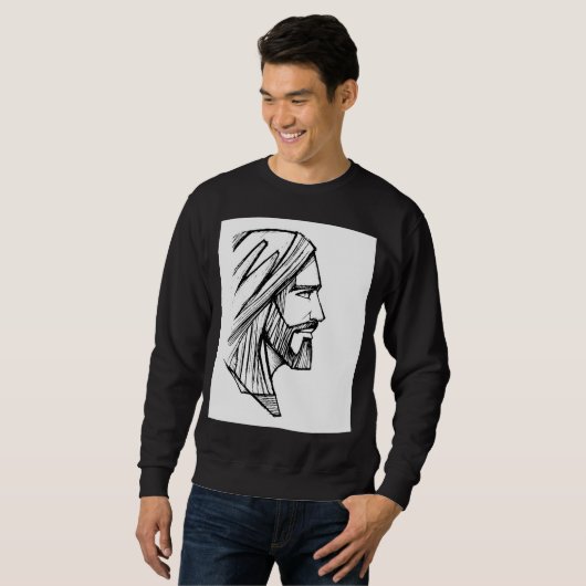 "ALL HAIL KING JESUS BLACK SWEATSHIRT (Voorkant volledig)