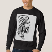 "ALL HAIL KING JESUS BLACK SWEATSHIRT (Voorkant)