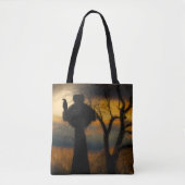 All Hallows' Eve Crow Tote Bag (Voorkant)