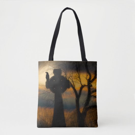 All Hallows' Eve Crow Tote Bag (Voorkant)