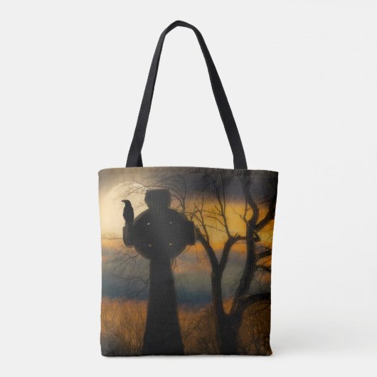 All Hallows' Eve Crow Tote Bag (Achterkant)