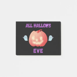 All Hallows Eve Halloween Pompoen en spoken Post-it® Notes