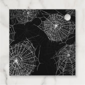 All Hallows Eve Halloween Tree Square Favor Labels (Achterkant)