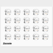 All Hallows Eve Halloween Tree Wedding Favoriet Ronde Sticker (Vel)