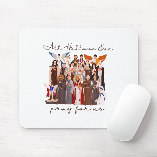 All Hallows Eve Pray For Us Halloween Catholic Sai Muismat (Met muis)