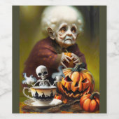 All Hallows Tea Tijd Wijn Etiket (Enkel label)