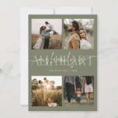 All Heart Sage Green Photo Valentines Day  Feestdagenkaart (Voorkant)