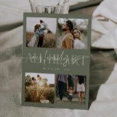 All Heart Sage Green Photo Valentines Day  Feestdagenkaart