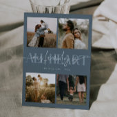 All Heart Slate Blue Photo Valentines Day Feestdagenkaart