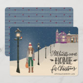 All Hearts Come Home For Christmas Feestdagenkaart (Voorkant / Achterkant)