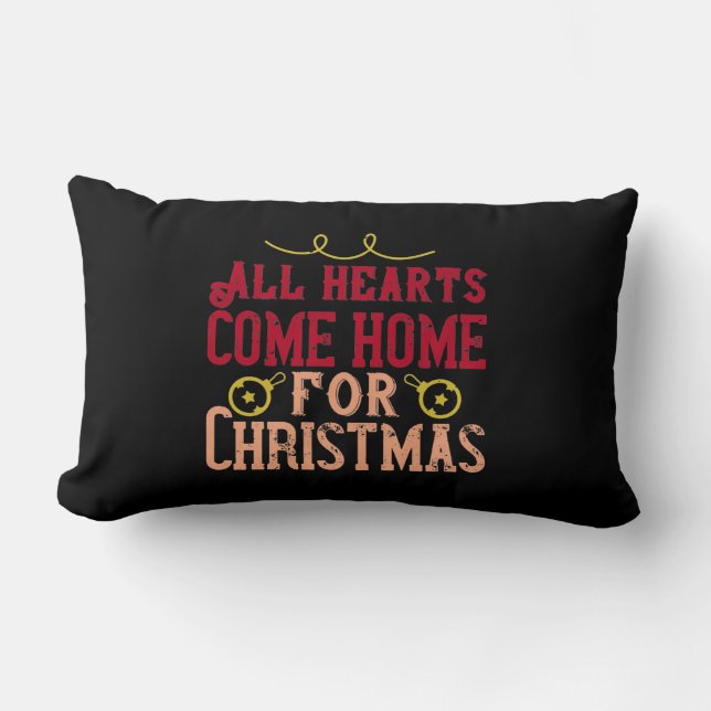 All Hearts Come Home For Christmas Kussen (Voorkant)