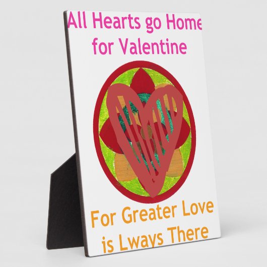 All Hearts Go Home voor Valentijn Art Print Fotoplaat (Zijkant)