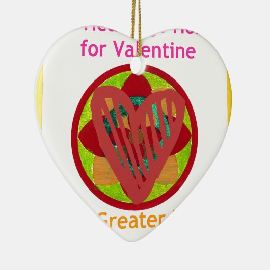 All Hearts Go Home voor Valentijn Art Print Keramisch Ornament (Rechts)