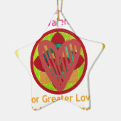 All Hearts Go Home voor Valentijn Art Print Keramisch Ornament (Links)