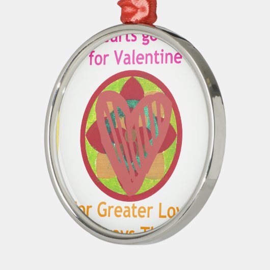 All Hearts Go Home voor Valentijn Art Print Metalen Ornament (Links)