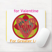 All Hearts Go Home voor Valentijn Art Print Muismat (Met muis)