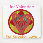 All Hearts Go Home voor Valentijn Art Print Muismat (Voorkant)