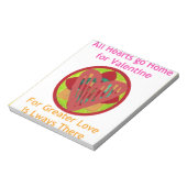 All Hearts Go Home voor Valentijn Art Print Notitieblok (Linkerzijde)