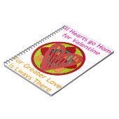 All Hearts Go Home voor Valentijn Art Print Notitieboek (Linkerzijde)