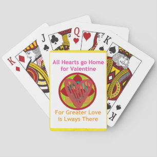 All Hearts Go Home voor Valentijn Art Print Pokerkaarten