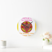 All Hearts Go Home voor Valentijn Art Print Ronde Klok (Huis)