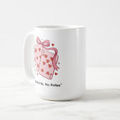 All Hearts No Rules Roze Speelkaarten Mok (Voorkant links)