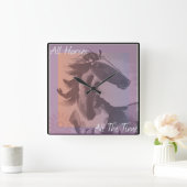 "All Horses All-Time" Waterverf wandklok (Huis)