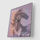 "All Horses All-Time" Waterverf wandklok (Hoek)
