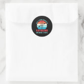 All I Care About Is Kayaking Ronde Sticker (Tas)