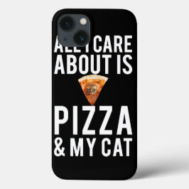 All i care about is pizza & my cat Case-Mate iPhone case