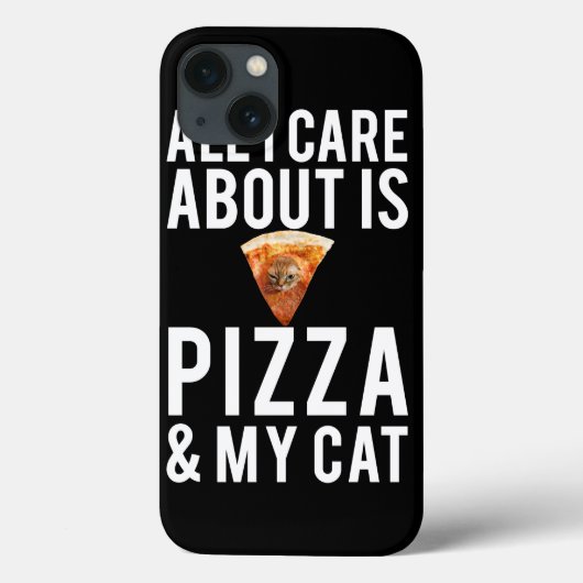 All i care about is pizza & my cat Case-Mate iPhone case (Achterkant)