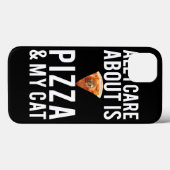 All i care about is pizza & my cat Case-Mate iPhone case (Achterkant (horizontaal))