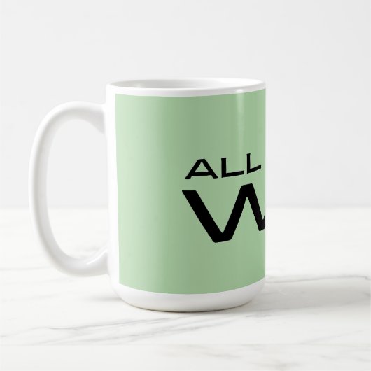 "All I Do Is Win" Minimalist Motivational Message Koffiemok (Links)