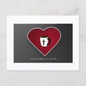 All I Need is Christ Love & Coffee Postcard by JHT Briefkaart (Voorkant)