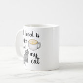 All I Need is Coffee and my Cat Koffiemok (Voorkant links)