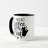 All I Need Is Coffee and My Cat Mok (Voorkant links)