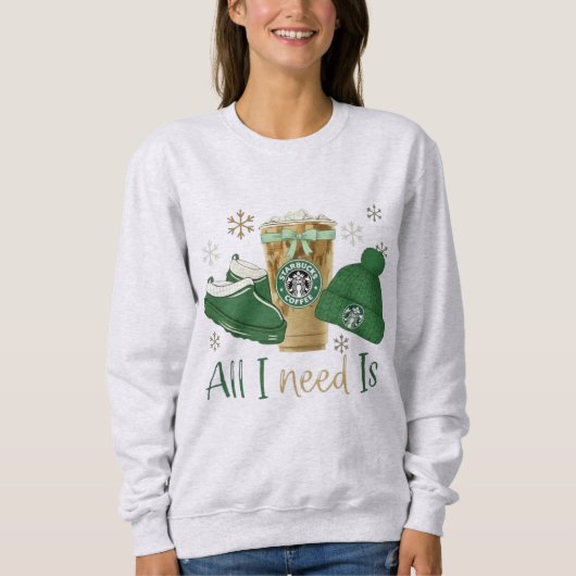 All I Need Is Iced Coffee, Warm Slippers & a Cozy Trui (Voorkant)