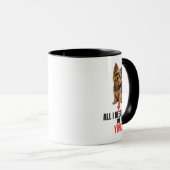All I Need Is Love and My Yorkie Coffee Mok (Voorkant rechts)