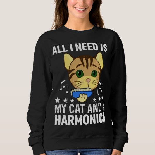 All I Need Is My Cat And A Harmonica Musician And  Trui (Voorkant)