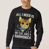 All I Need Is My Cat And A Harmonica Musician And  Trui (Voorkant)