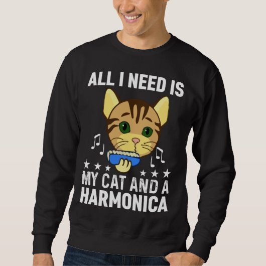 All I Need Is My Cat And A Harmonica Musician And Trui (Voorkant)