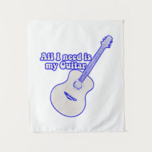 All i need is my guitar motivational words wandkleed