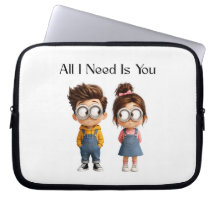 All I need Is You | Schattig Cartoonesk Jongen & M