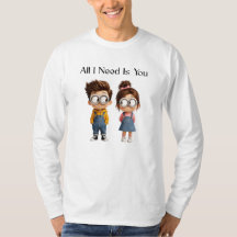 All I need Is You | Schattige Cartoon Jongen & Mei