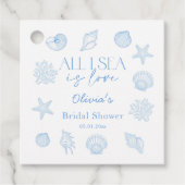 All I Sea Is Love Bridal Shower Bedankjes Labels (Voorkant)
