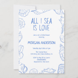 All I Sea is Love Bridal Shower Kaart