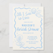 All I Sea is Love Bruiloftsfeest Kaart (Voorkant)
