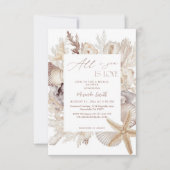 All I Sea Is Love Coastal Bridal Shower Kaart (Voorkant)