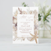 All I Sea Is Love Coastal Bridal Shower Kaart (Staand voorkant)